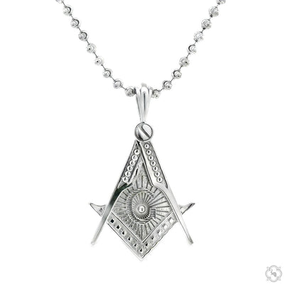 Silver Masonic Emblem Pendant - Large 70750 - Image 1