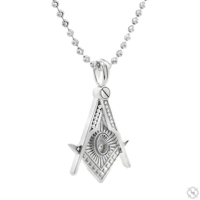 Silver Masonic Emblem Pendant - Large 70750 - Image 2