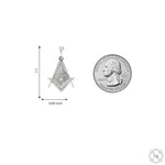Silver Masonic Emblem Pendant -Small 70749 - Image 7