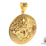 Gold Plated 925.Silver Medusa Head Pendant 33835 - Image 2