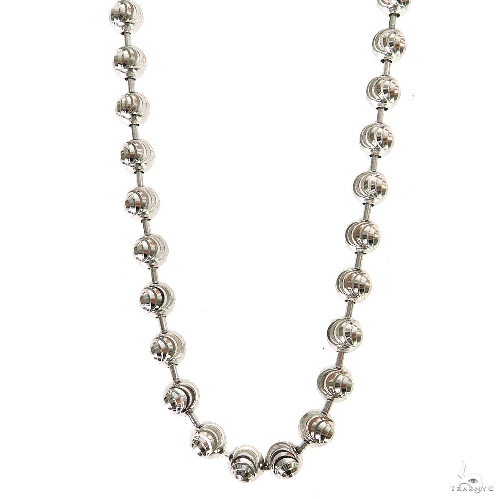 Silver Moon Cut Link Chain 4mm 69809 | TraxNYC