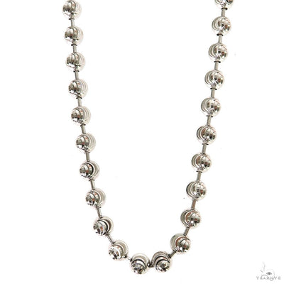 Silver Moon Cut Link Chain 4mm 69809