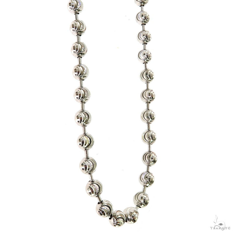 Silver Moon Cut Link Chain 4mm 24 Inches 69809 - Image 2
