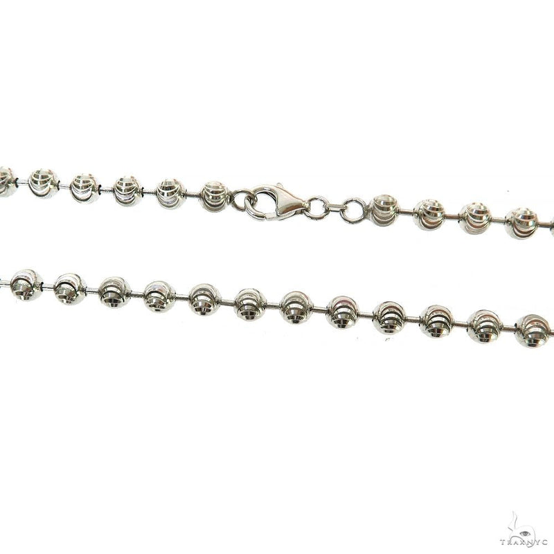 Silver Moon Cut Link Chain 4mm 24 Inches 69809 - Image 4