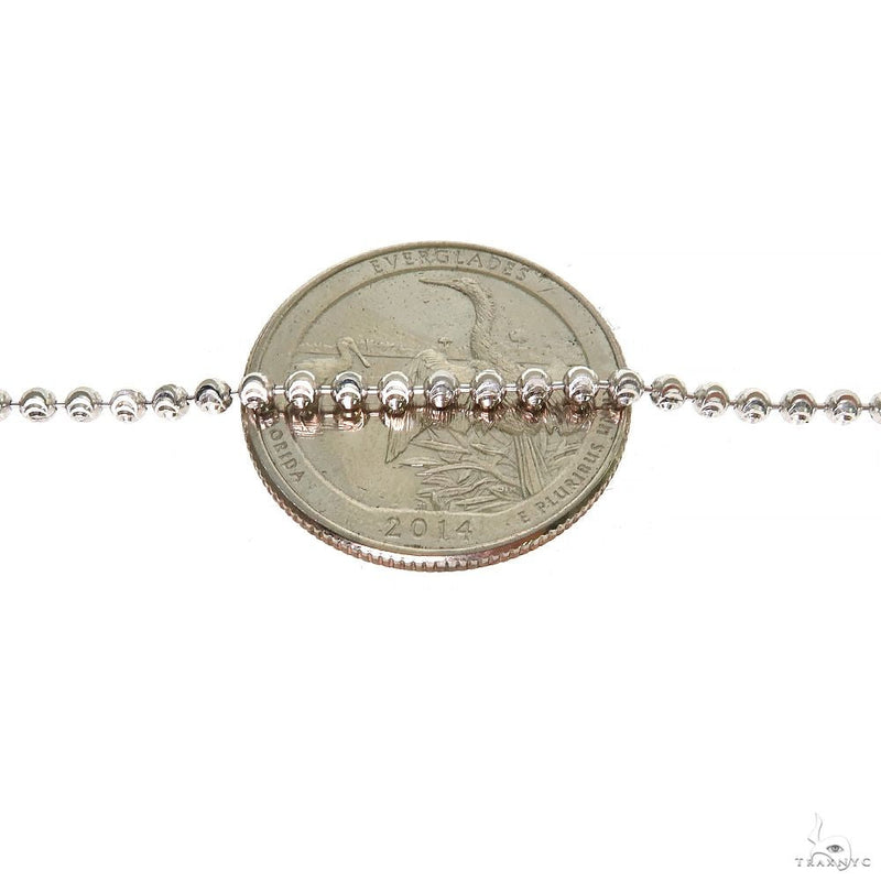 .925 Silver moon cut chain, 3 mm, photo 5 of 6