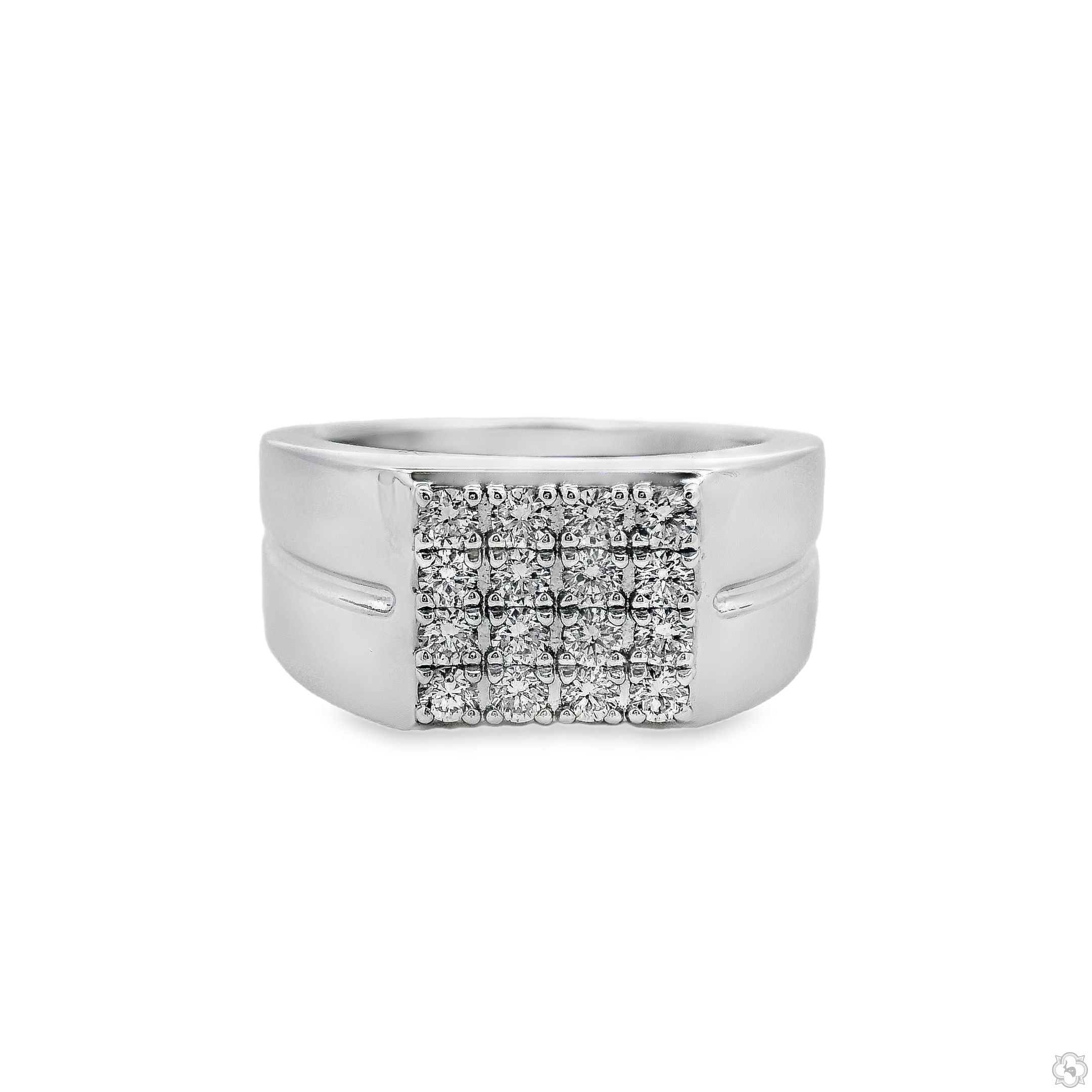 Silver-Prong-Diamond-Square-