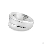 Silver Prong Diamond Square Top Band 61506 - Image 5