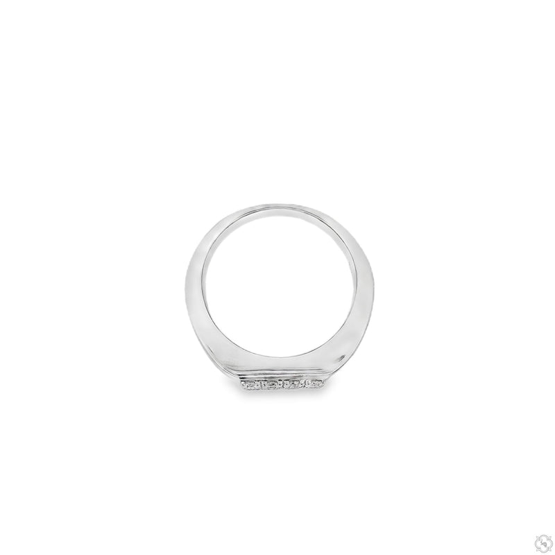 Silver Prong Diamond Square Top Band 61506 - Image 6