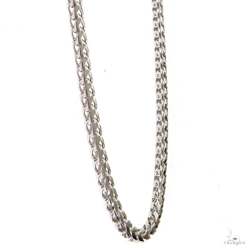 .925 Sterling Silver Hollow Franco Link Chain 4.5mm, view 2
