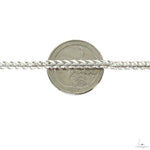 Silver Semi-Solid Franco Link Chain 3mm 24 Inches 69820 - Image 5