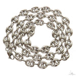 Silver Semi-Solid Puffed Mariner Link 9mm 22 Inches 69807 - Image 3