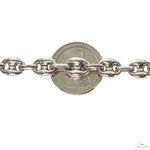 Silver Semi-Solid Puffed Mariner Link 9mm 22 Inches 69807 - Image 5