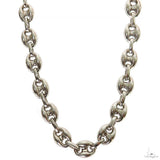 Silver Puffed Mariner Link Chain 6mm 69808