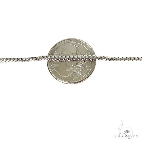 Silver Solid Franco Link Chain 1.9mm 16 Inches 69802 - Image 5