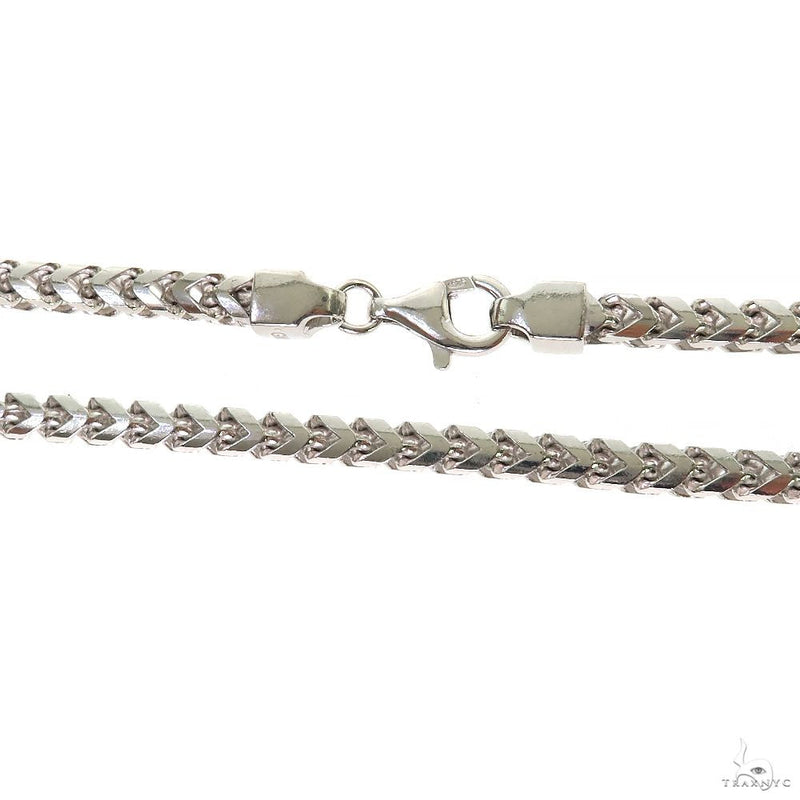 Silver Solid Franco Link Chain 4mm 24 Inches 69819 - Image 3