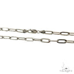 Silver Solid Thin Paper Clip Link Chain 2.7mm 24 Inches 69839 - Image 3