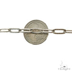 Silver Solid Thin Paper Clip Link Chain 3.1mm 24 Inches 69838 - Image 4