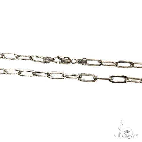Silver Solid Paper Clip Link Chain 5.7mm 24 Inches 69837 - Image 3