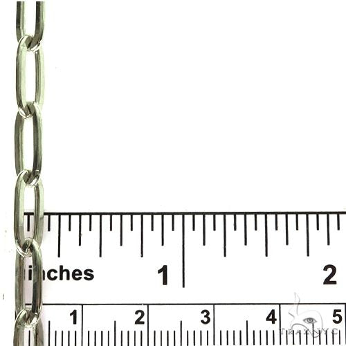 Silver Solid Paper Clip Link Chain 5.7mm 24 Inches 69837 - Image 5