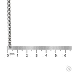 Silver Solid Round Slashed Box Link Chain 3.5mm 18 Inches 70622 - Image 6