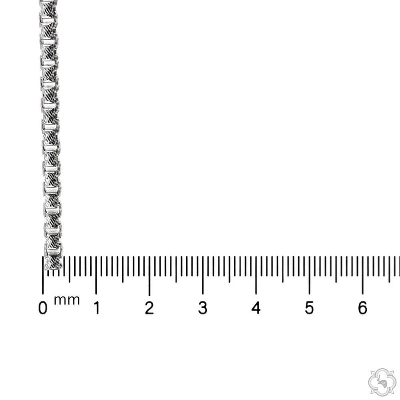 Silver Solid Round Slashed Box Link Chain 3.5mm 20 Inches 70621 - Image 6