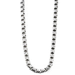 Silver Solid Round Slashed Box Link Chain 3.5mm 22 Inches 70620 - Image 1