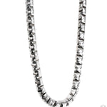 Silver Solid Round Slashed Box Link Chain 3.5mm 22 Inches 70620 - Image 2