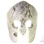 Silver Spartan Mask TraxNYC Prong Diamond Ring 57663 - Image 2