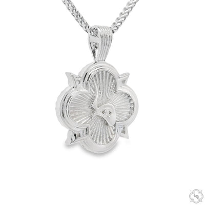 Silver Trax Logo Pendant Set  With Franco Chain Limited Edition 70793 - Image 1