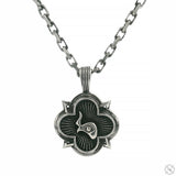 Silver TraxNYC Logo Antiqued Finish Pendant Set With Cable Chain - Limited Edition 70848