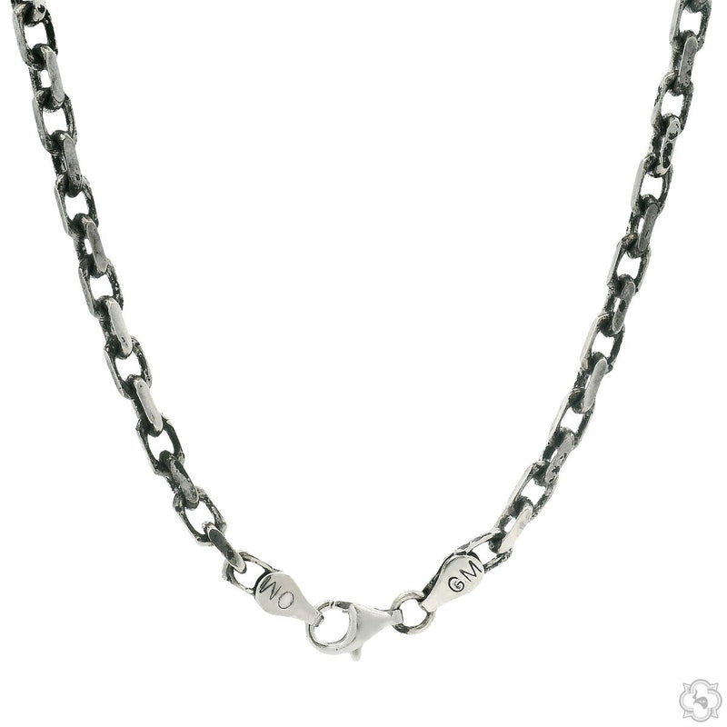 Silver TraxNYC Logo Antiqued Finish Pendant Set With Cable Chain - Limited Edition, photo 5 of 10