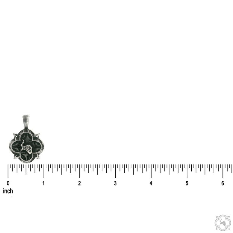 Silver TraxNYC Logo Antiqued Finish Pendant Set With Cable Chain - Limited Edition, photo 6 of 10