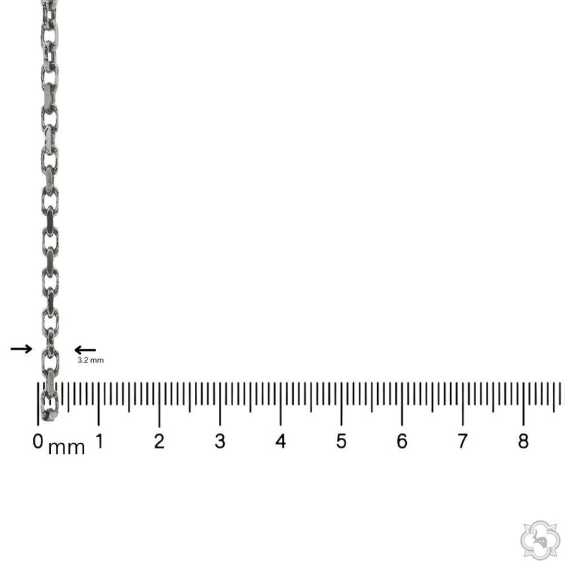 Silver TraxNYC Logo Antiqued Finish Pendant Set With Cable Chain - Limited Edition, photo 9 of 10