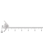 Silver B-2 bomber pendant set with detailed wings and sleek metallic finish on ruler background.