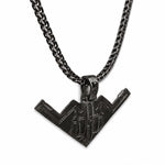 Silver B-2 Bomber Pendant Set 71294