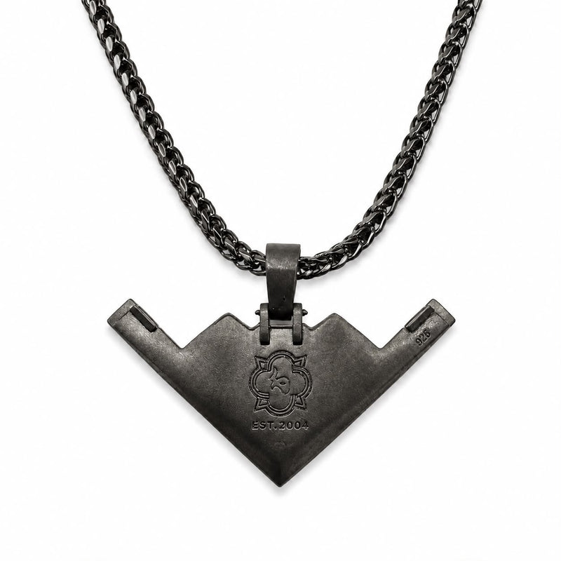 Silver B-2 Bomber Pendant Set 71294