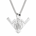 Silver B-2 Bomber Pendant Set 71294