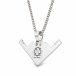 Silver B-2 Bomber Pendant Set 71294