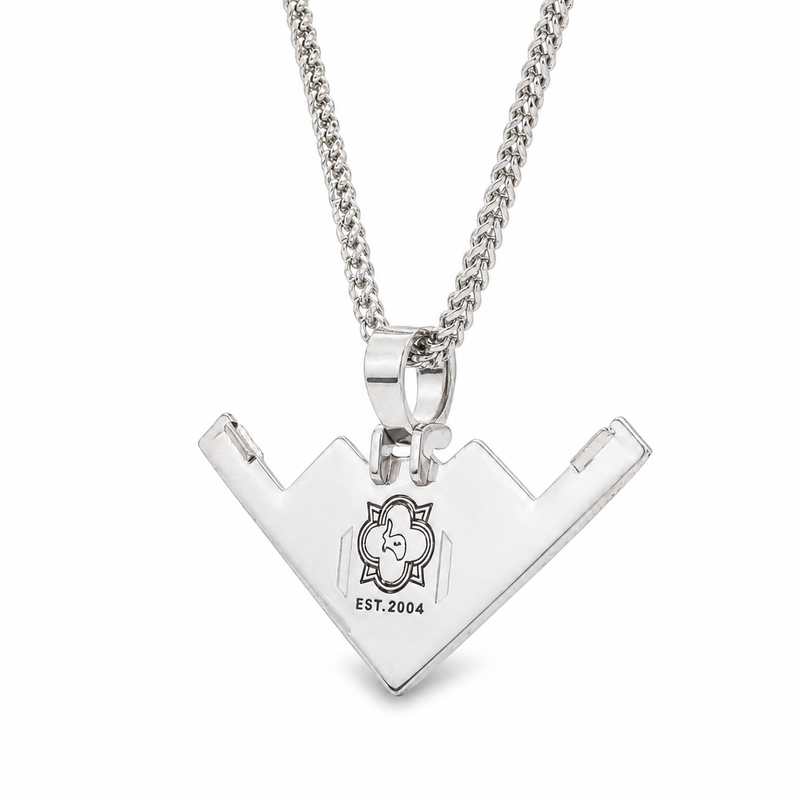 Silver B-2 Bomber Pendant Set 71294