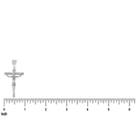 Silver Crucifix Jesus Cross Small 71146