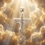 Silver Crucifix Jesus Cross Small 71146