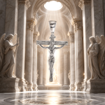 Silver Crucifix Jesus Cross Small 71146