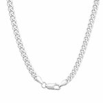 Silver Saint Michael Pendant & Miami Cuban chain set 71780