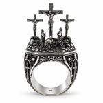 Silver Triple Cross Ring 71790