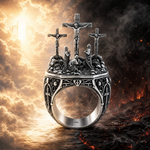 Silver Triple Cross Ring 71790