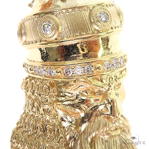 14K Gold Skanderbeg Albanian Military Commander Pendant, photo 3 of 7
