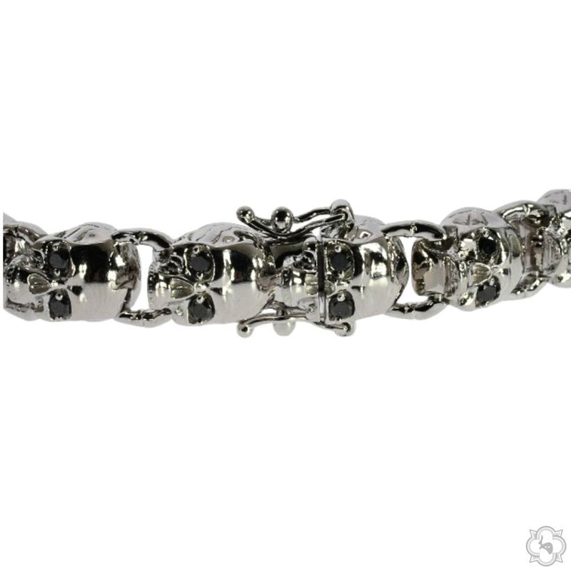 Skull Links Silver Bracelet, photo 2 of 4