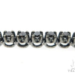 Skull and Cross Crucifix Black Diamond Pendant Chain 49785 - Image 15