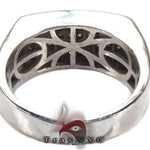 Slim Mens Silver Prong Ring 28031 - Image 6