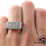 Slim Mens Silver Prong Ring 28031 - Image 7